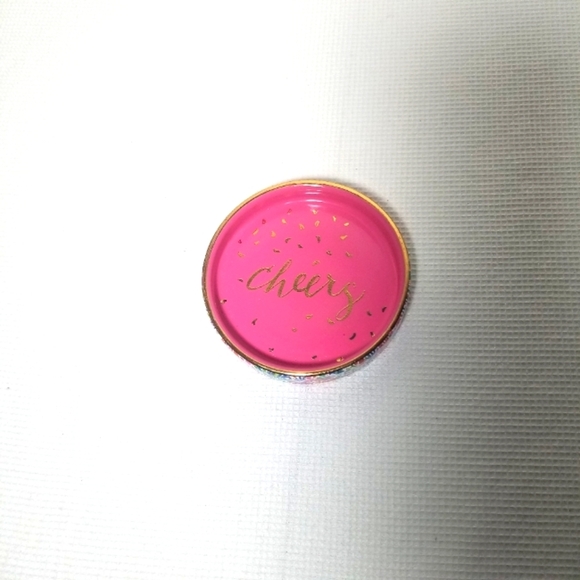 Lilly Pulitzer Other - Lily Pulitzer Pink Trinket Dish with Gold Accents